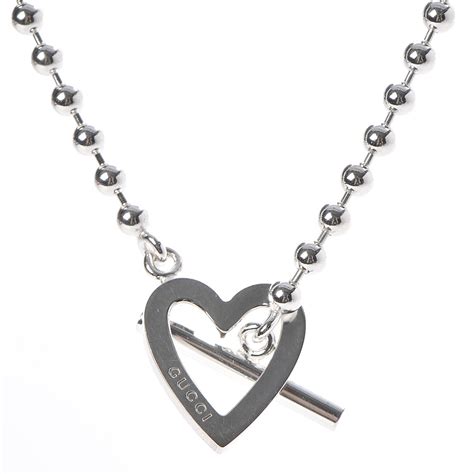 gucci toggle heart necklace free shipping|gucci double g key necklace.